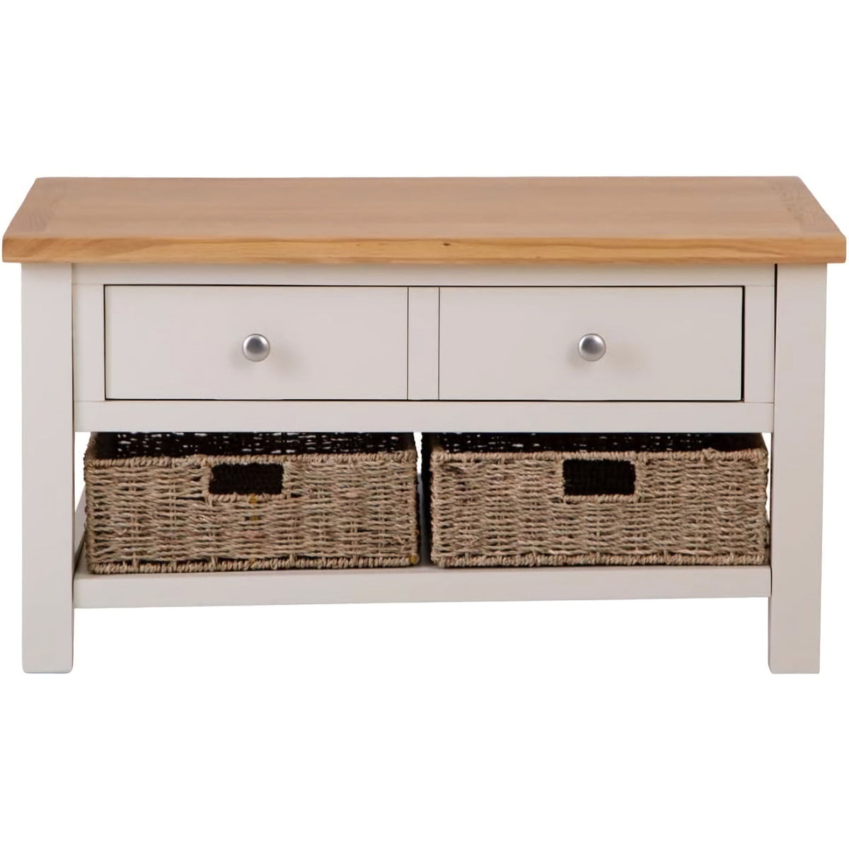 LP Coffee Table With Baskets / B Grade Catalogue Clearance Outlet