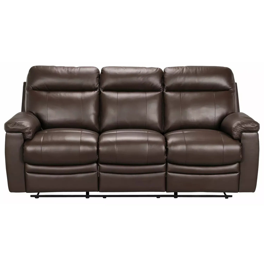 Argos Home New Paolo 3 Seater Manual Recliner Sofa-Chocolate / B Grade