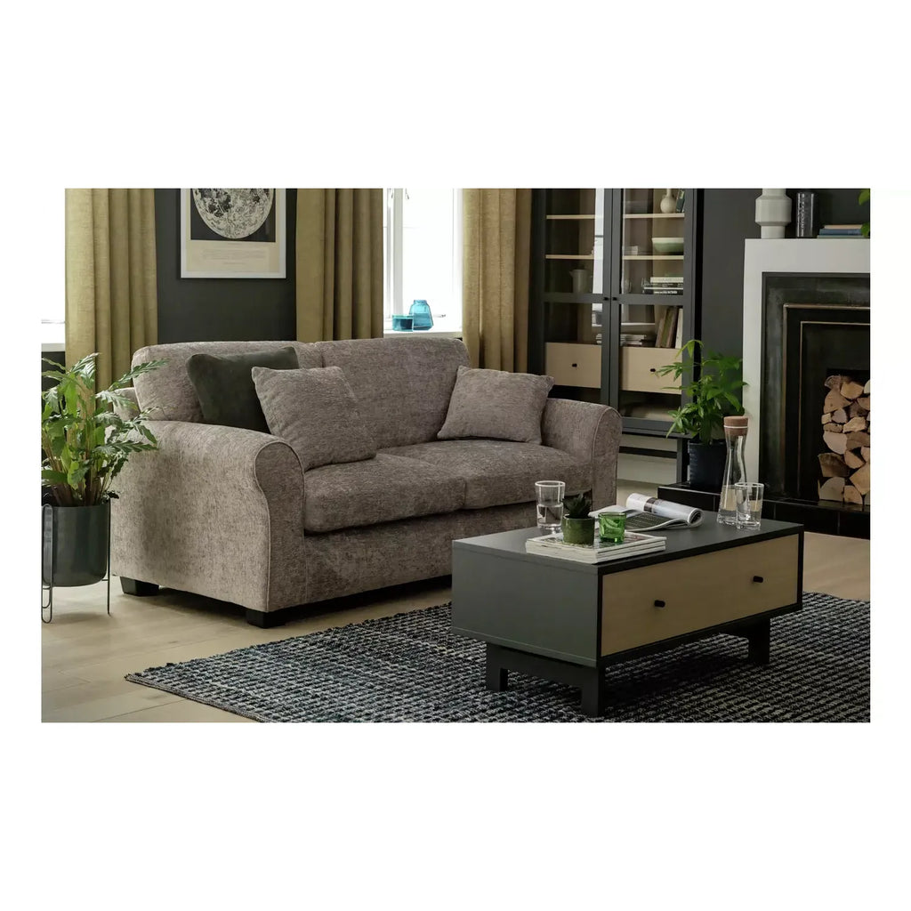 Taylor Fabric 3 Seater Sofa - Mink / B Grade