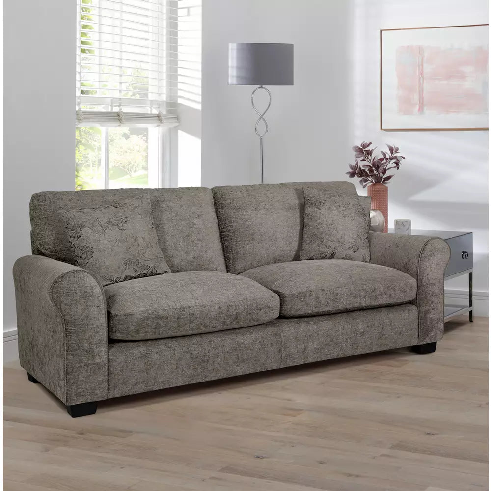 Taylor Fabric 3 Seater Sofa - Grey / B Grade