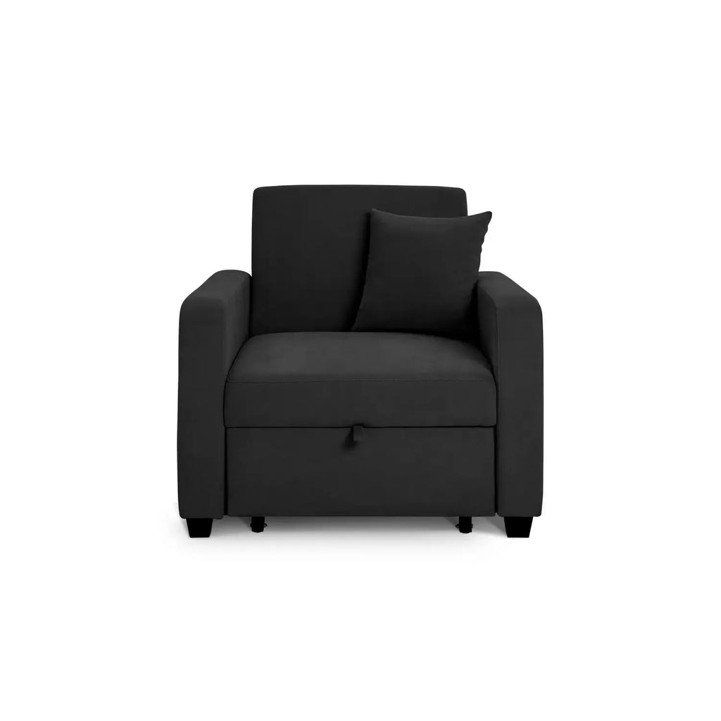 Habitat Reagan Fabric Chairbed - Charcoal / B Grade