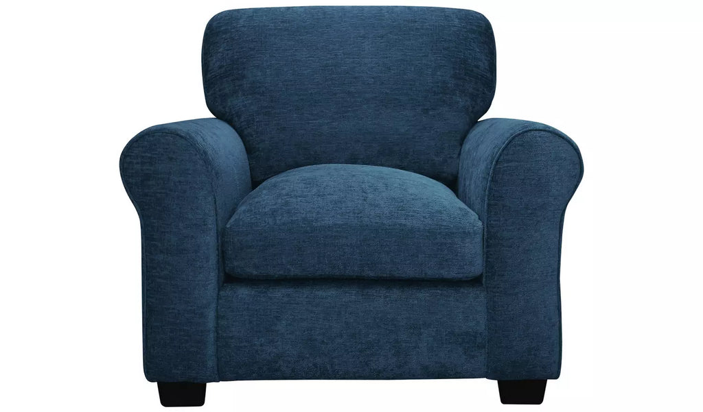Taylor Fabric Armchair - Blue / B Grade