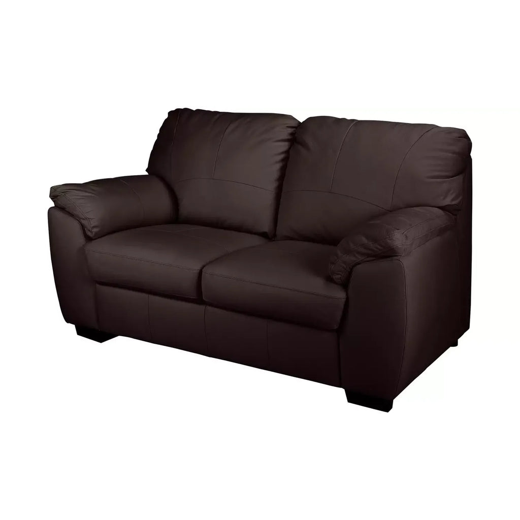 Milano Leather 2 Seater Sofa - Chocolate / B Grade