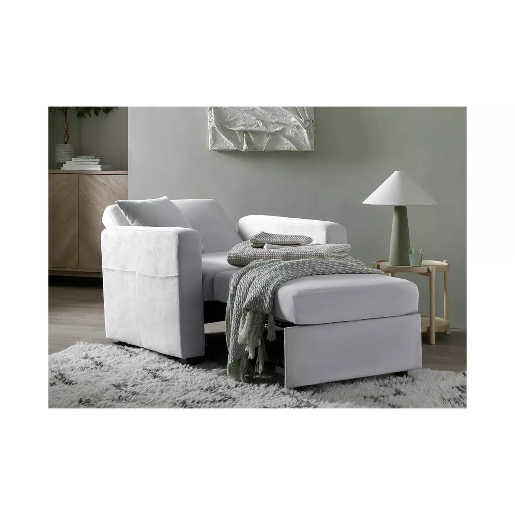 Habitat Reagan Single Fabric Chairbed - Grey / B Grade