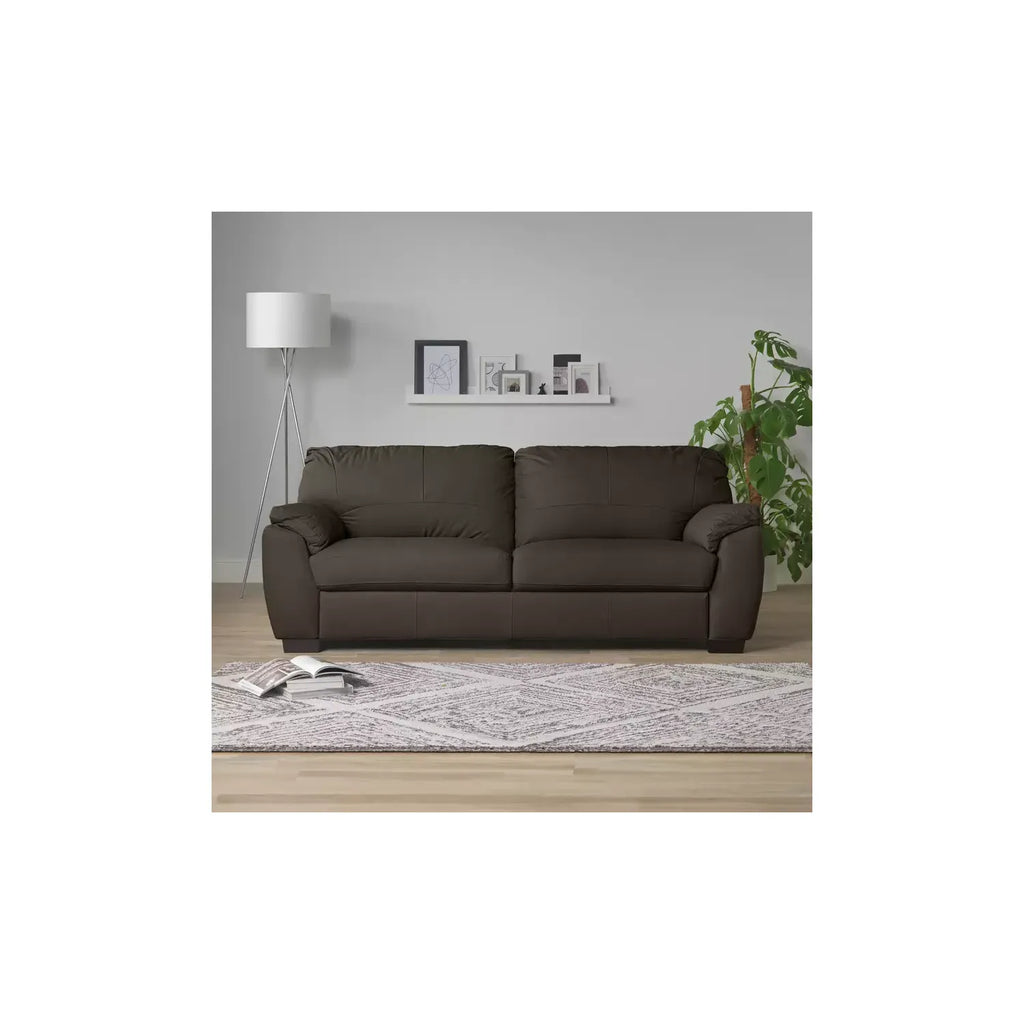 Argos Home Milano Leather 4 Seater Sofa - Chocolate / B Grade