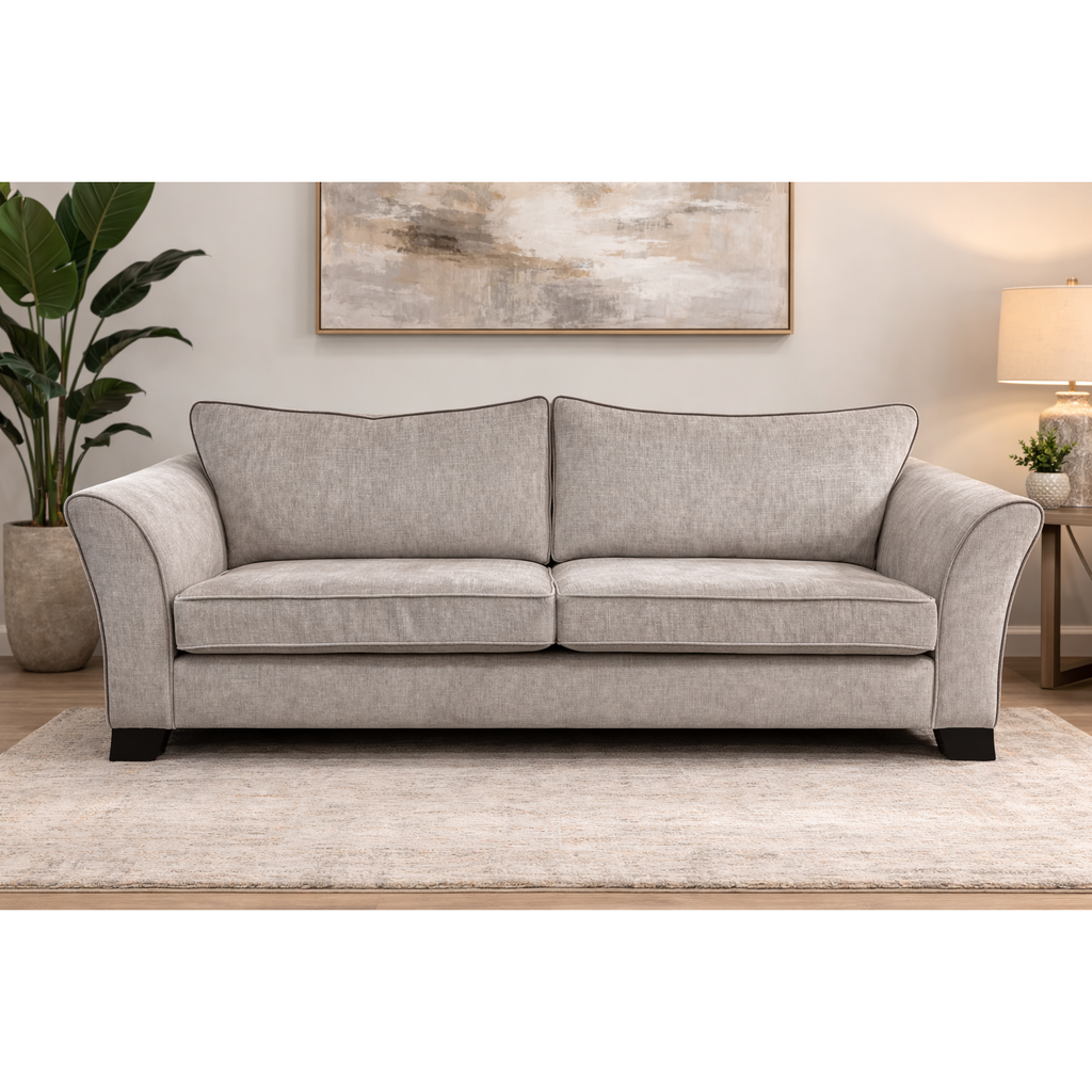 Sasha 3 Seater Sofa - Grey Marl / B Grade