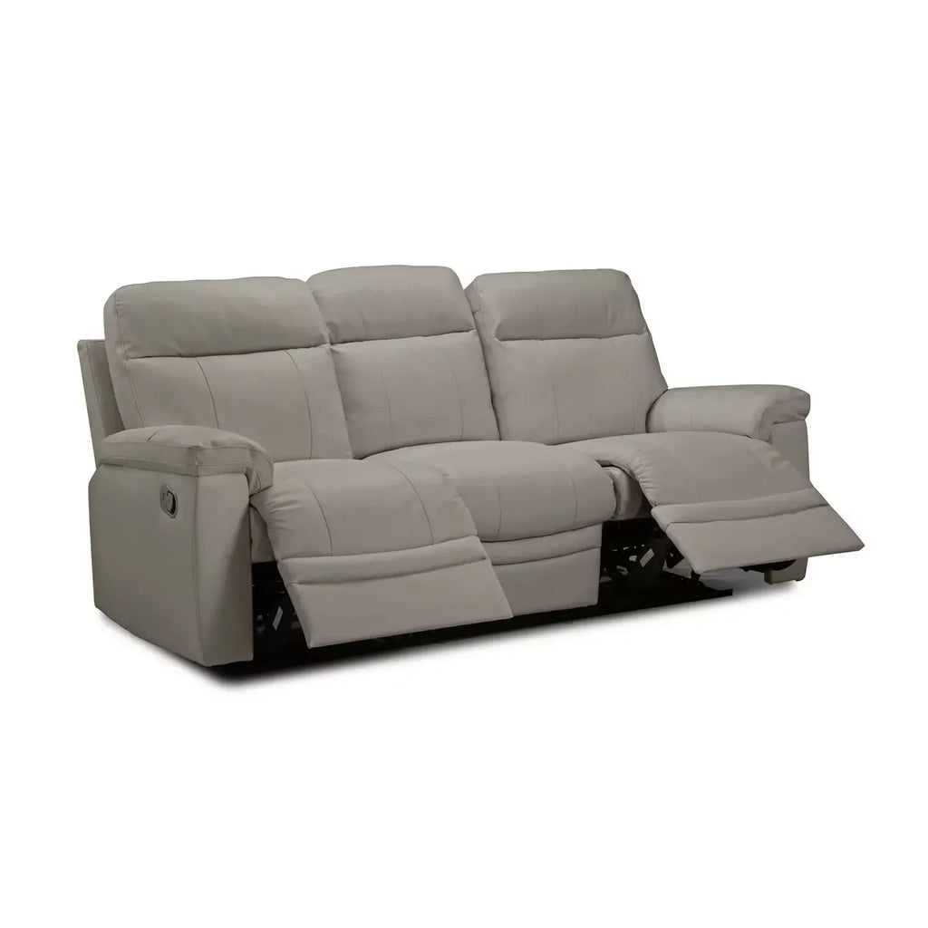 Argos Home New Paolo 3 Seater Manual Recliner Sofa - Grey / B Grade