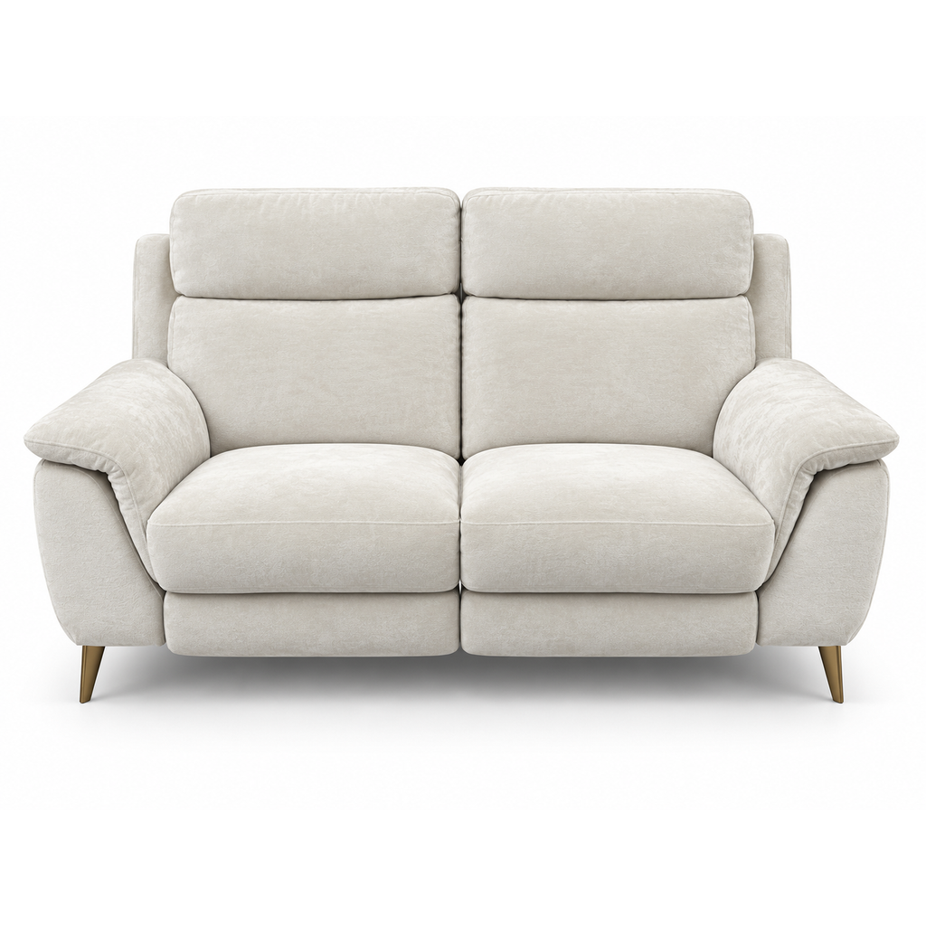 Eclipse 2 Seater Power Recliner Sofa - Cream Fabric / B Grade