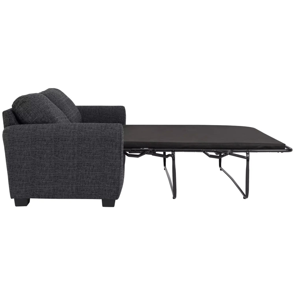 Lisbon Fabric 2 Seater Sofa Bed - Charcoal / B Grade