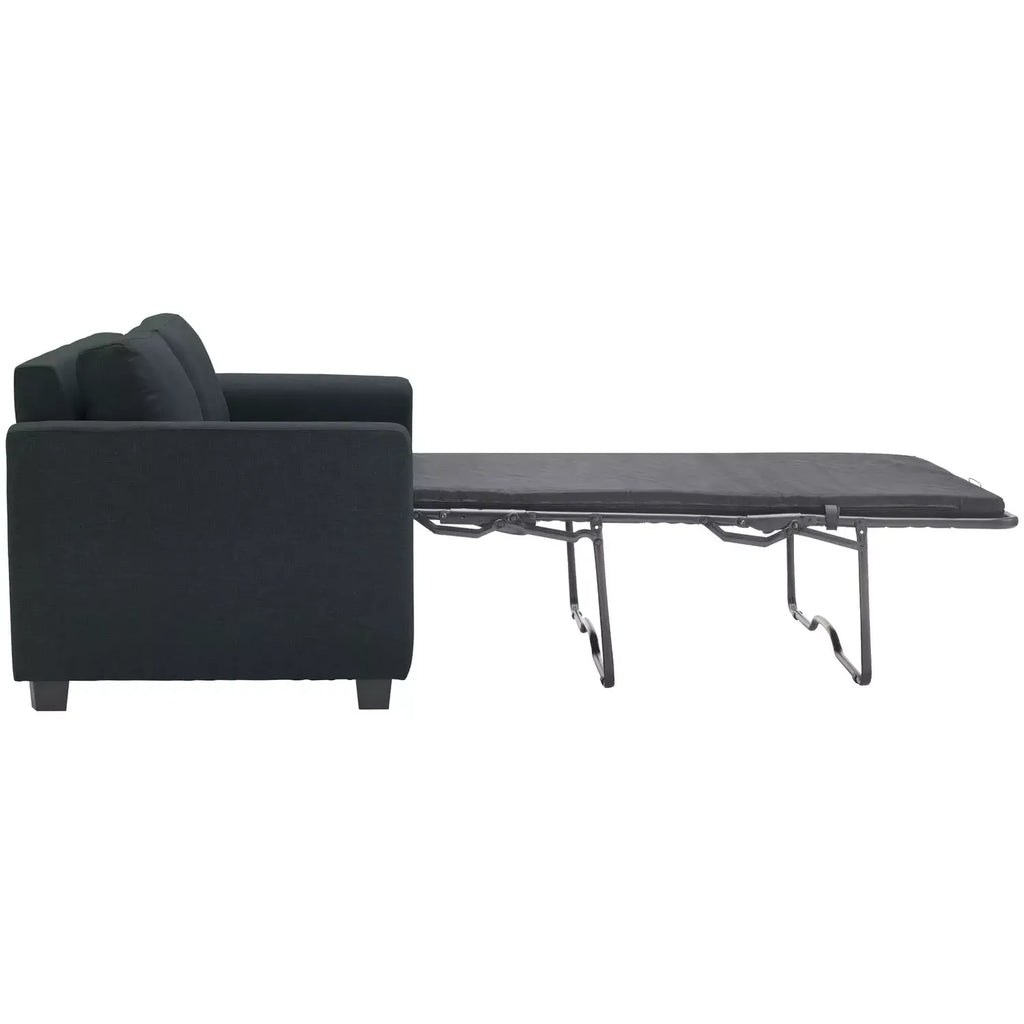 Apartment Fabric 2 Seater Sofa Bed - Charcoal / B Grade