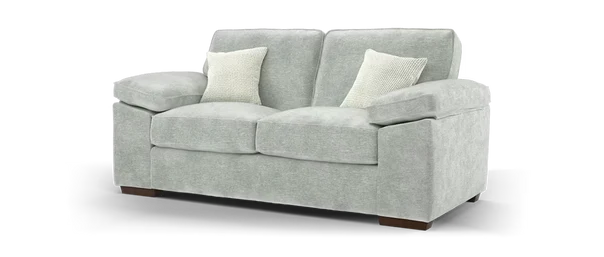 Brixton 2 Seater Fabric Sofa - Chenille Grey / B Grade