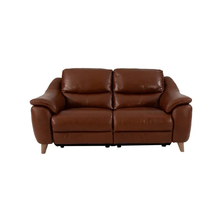 Francis 3 Seater Leather Sofa - Butterscotch / B Grade