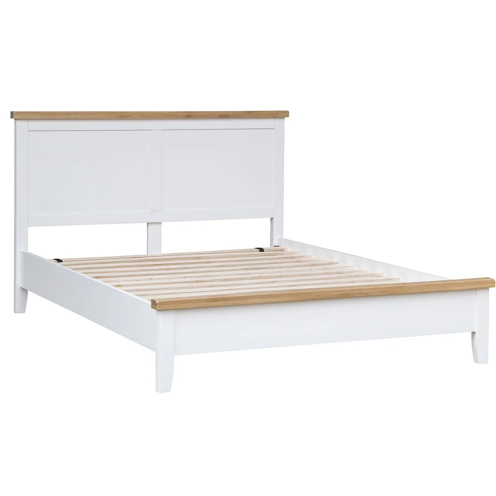 Oak & White 5ft Kingsize Bed / A Grade