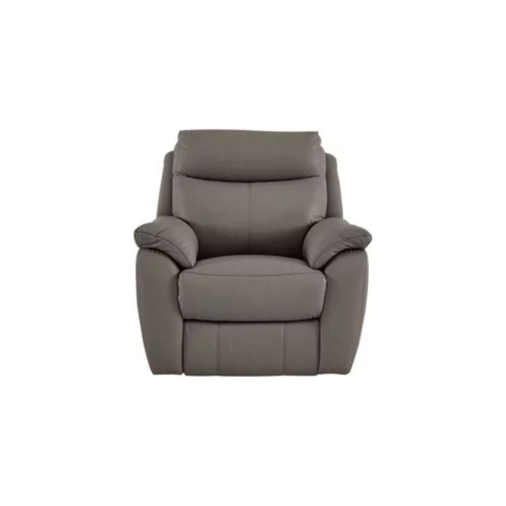 Snug Leather Armchair - Elephant/ B Grade