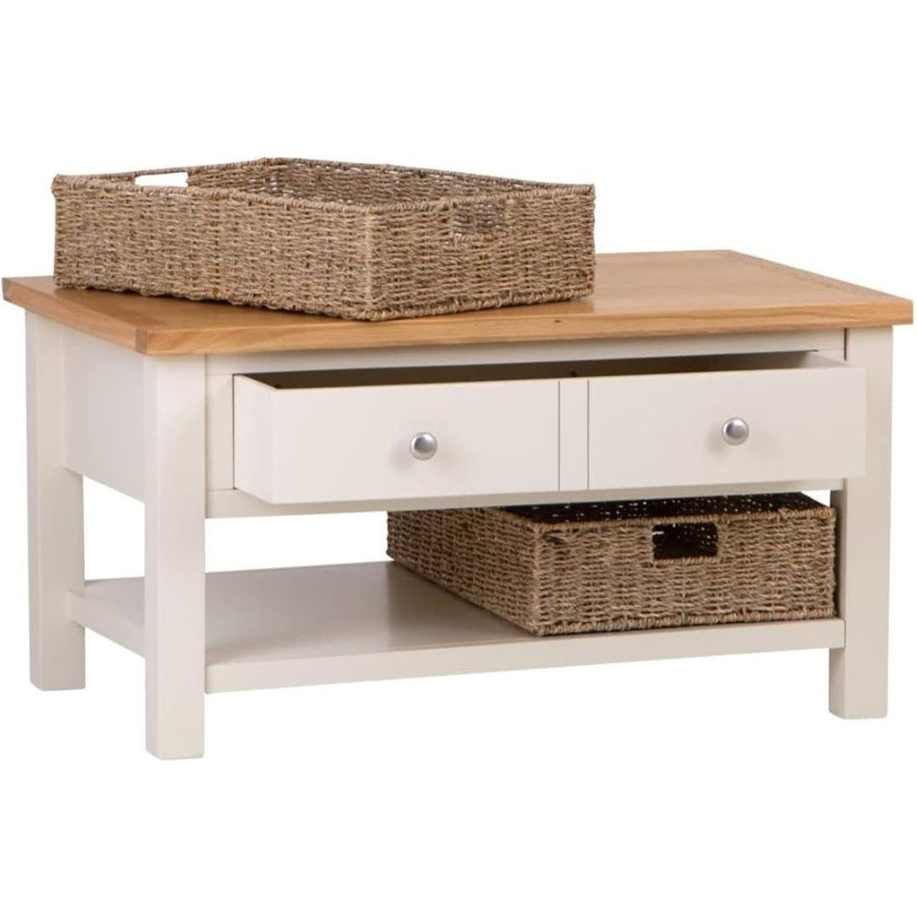 LP Coffee Table With Baskets / B Grade Catalogue Clearance Outlet
