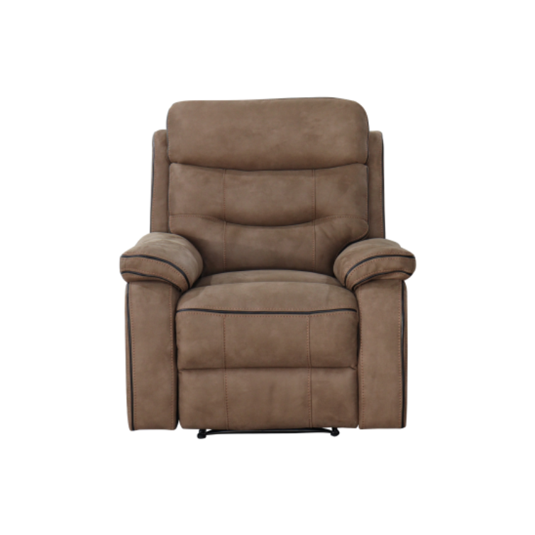 Gabriella Reclining Fabric Armchair - Tawny Brown