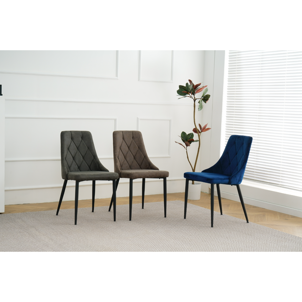 Pair of Arianna Fabric Dining Chairs
