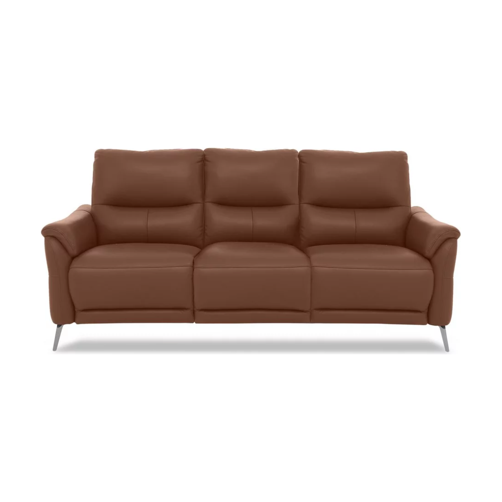 Daytona 3 Seater Leather Power Recliner Sofa - Butterscotch / B Grade