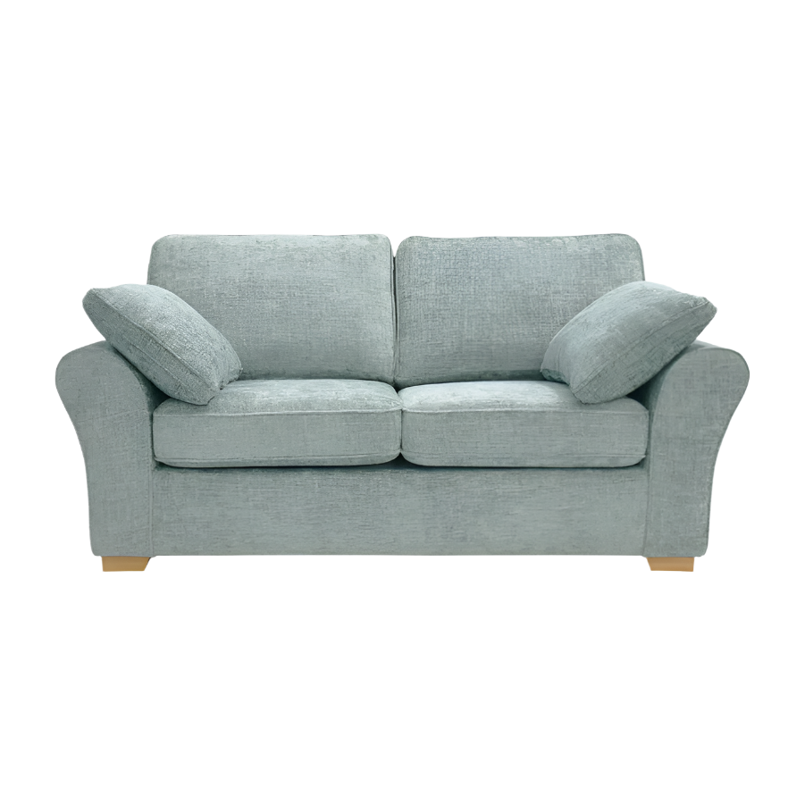 Challenger 2 Seater Fabric Sofa Bed - Duck Egg / B Grade