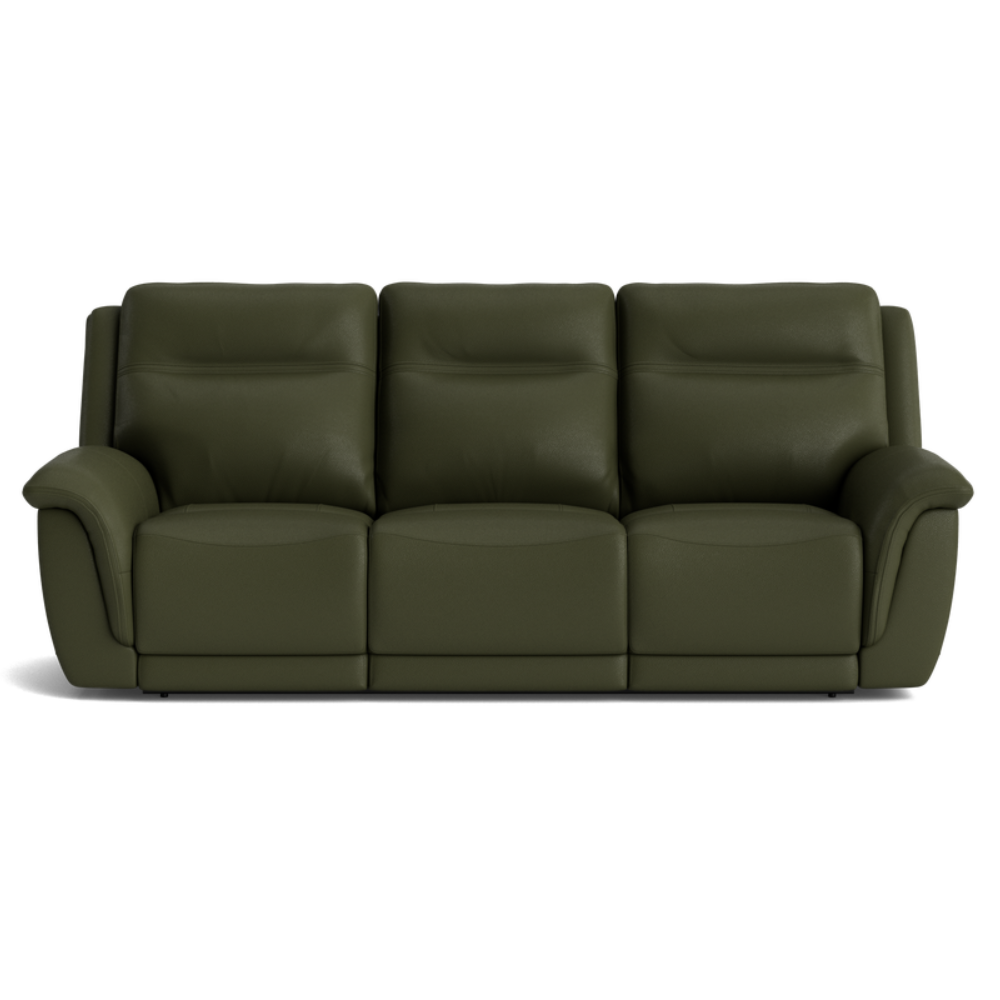 Otis Leather 3 Seater Electric Reclining Sofas - B Grade