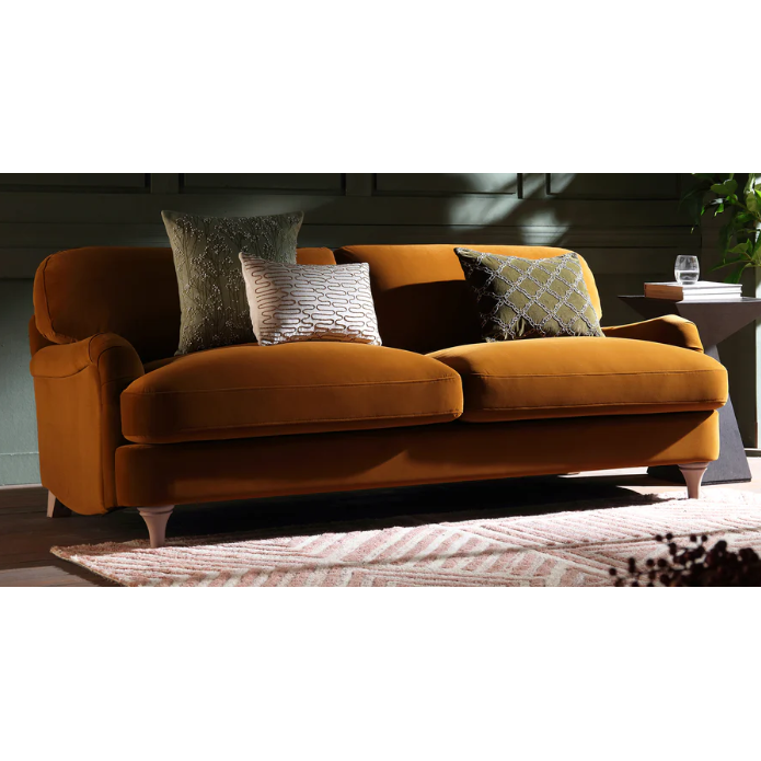 Daphnis Cinnamon Velvet 3 Seater Sofa / B Grade