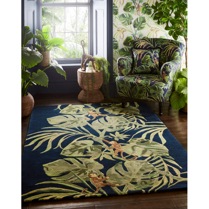 Monkey Business Indigo Rug 160cm x 230cm