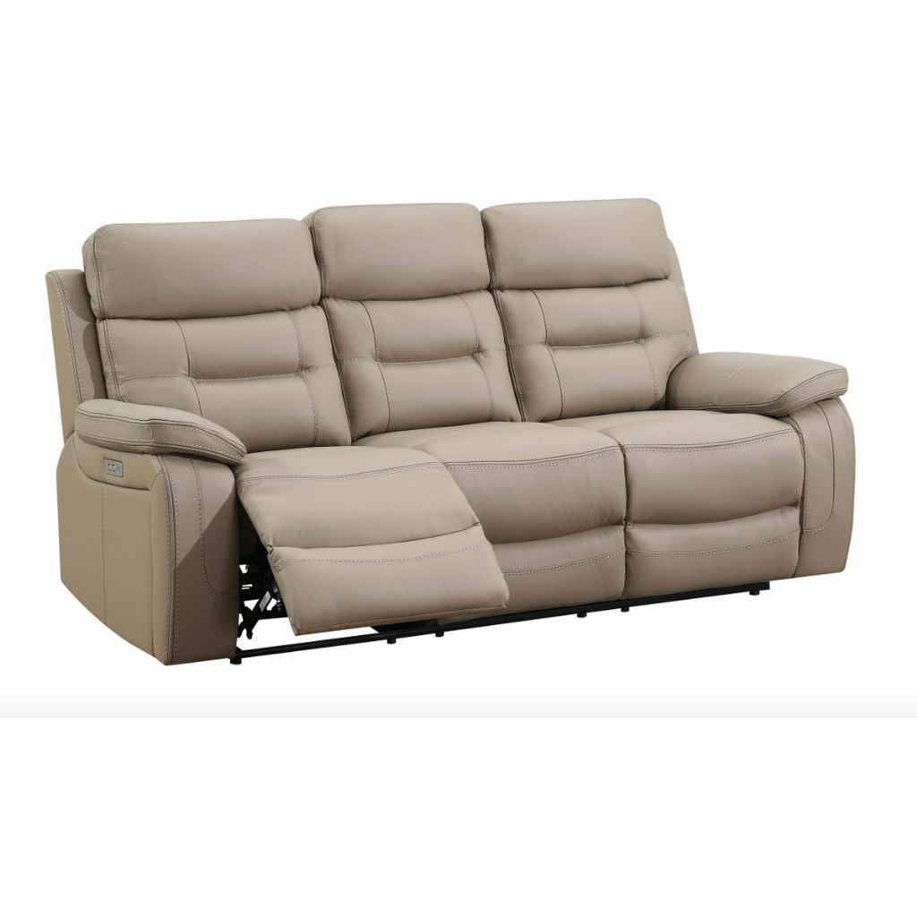 Belgrave 3 Seater Power Recliner Leather Sofa