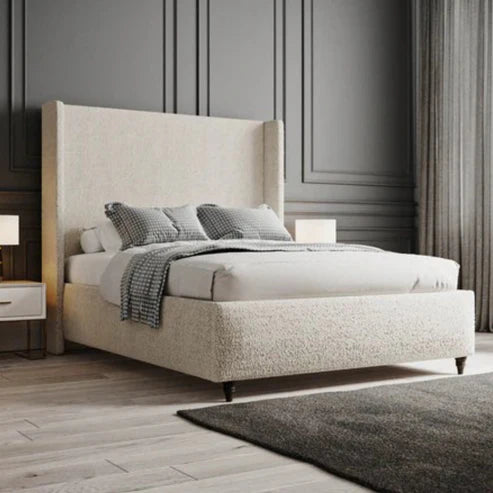 Winged Upholstered Bed