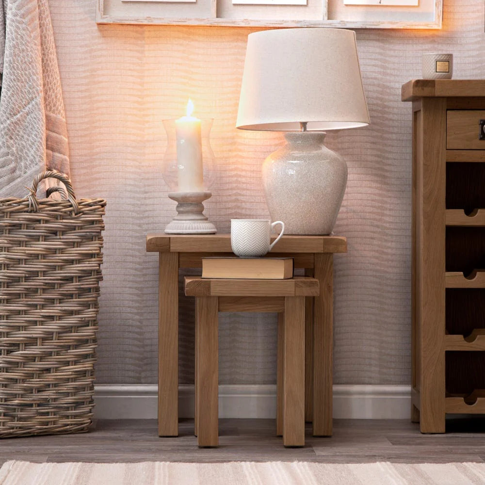 Oakmont Dining & Occasional Nest of 2 Tables / A Grade