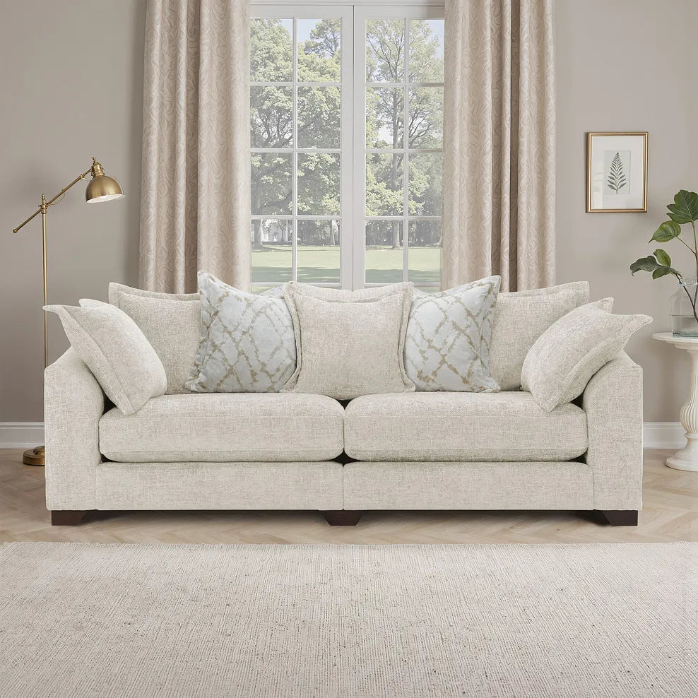 Dewsbury 4 Seater Pillow Back Sofa / B Grade