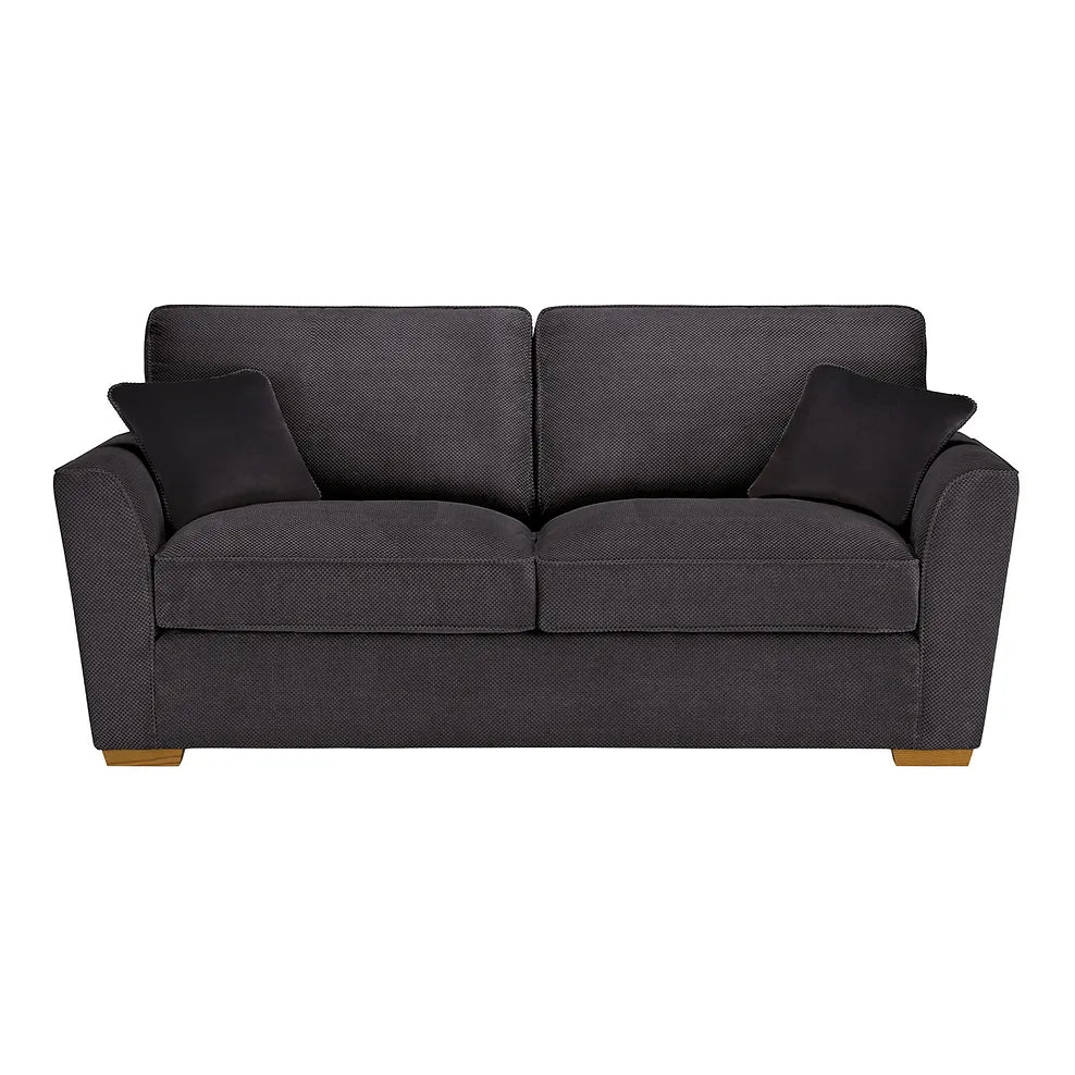 Nebraska 3 Seater Sofa - Charcoal Fabric / B Grade