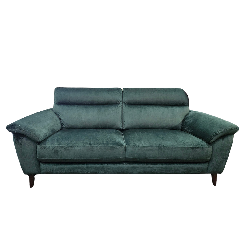 Jayley 3 Seater Fabric Sofa - Green / B Grade