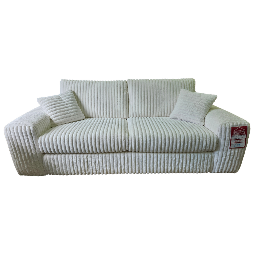 Rib 3 Seater Sofa - Artic / B Grade