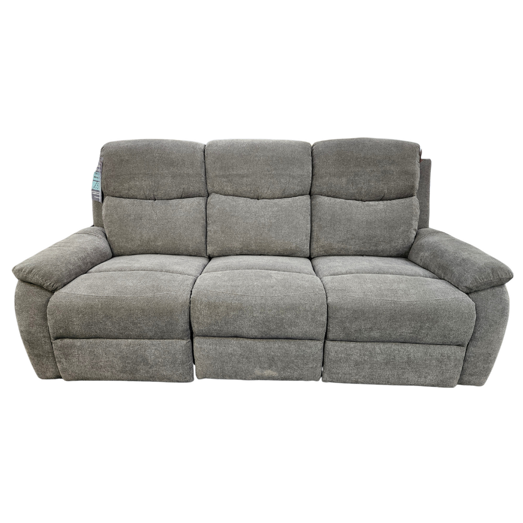 Toro Fabric 3 Seater Manual Reclining Sofa