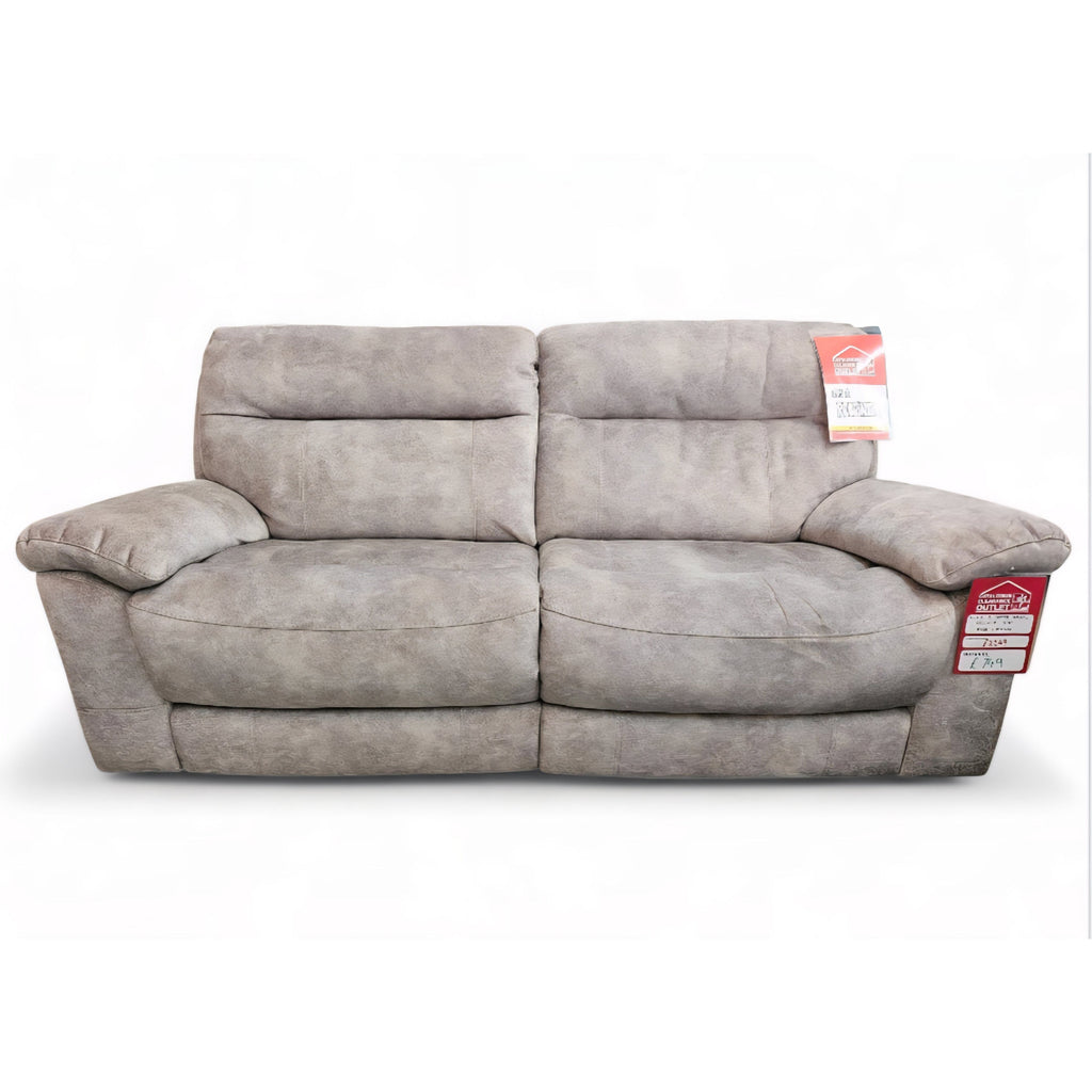 Elixir 3 Seater Manual Recliner Sofa - Silver / B Grade