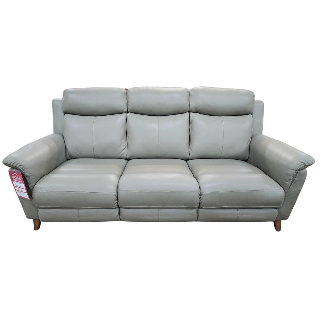 Sienna 3 Seater sofa in Leather - Grey / B Grade