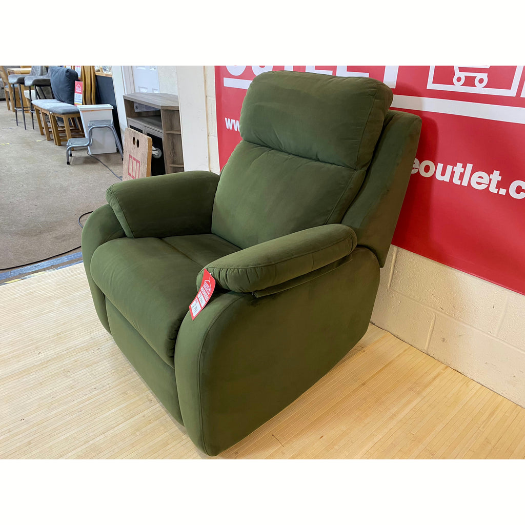 Plush leather deals armchair